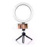 Anel De Luz Led Ring Light Tripé Mesa Celular Iluminador 