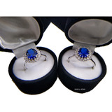 Anel De Noivado Princesa Diana Prata 950