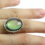 Anel Do Humor Ajustável Modelo Oval Vintage Muda De Cor