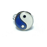 Anél Do Humor Yin E Yang Muda De Cor Tamanho Ajustável