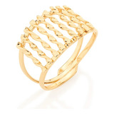 Anel Rommanel Folheado A Ouro 18k 511045