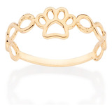 Anel Rommanel Pet Infinito Folheado A Ouro 18k - 513431