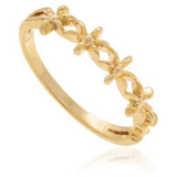 Anel Skinny Ring Com Laterais Vazadas