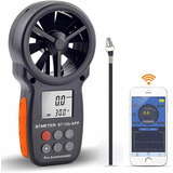 Anemômetro Btmeter Bt-100app Bluetooth Sem Fio Velocidade Do
