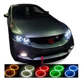 Angel Eyes Rgb P/ Honda Civic Formato Tipo M3 - Muda De Cor