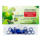 Anilhas Fechadas Coloridas Marcação Mutação Ring Neck 7.5mm