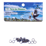 Anilhas Fechadas Marc. Bronze Escuro 5.5 Mm Calopsita 20 Un