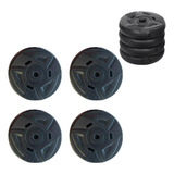 Anilhas Vazias Kit Com 4 Peças10kg Cada Total 40kg P/ Barra