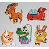 Animais Lote1 Com 6 Adesivos Fofinhos Olhos Bolinha Anos80