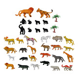 Animal Safari Savana Girafa Elefante Leão Borracha Brinquedo
