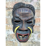 Anitiga Mascara Africana De Madeira Maciça