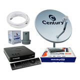Antena Banda Ku Century Com Receptor Midia Box B7 5g Digital