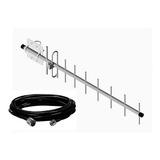 Antena Celular 15dbi Triband 806 A 960mhz + Cabo 10m 