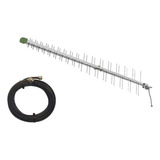 Antena Celular Rural Voz E Dados 2g 3g 4g + Cabo 10 Metros