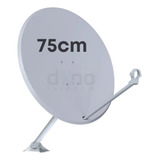 Antena Digital Parabólica Offset Chapa 75cm Ku 5g