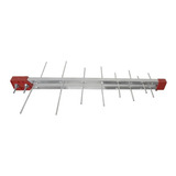 Antena Externa Tv Digital Log16 4k Uhf 16 Elementos Full Hd