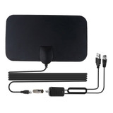 Antena Interna + Amplificador Sinal Hdtv Para Tv Digital 01a