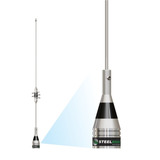 Antena Móvel Dual Band Vhf 1/4 Uhf 5/8 Onda S Calha Ap0188