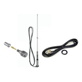  Antena Móvel Uhf 5/8 Onda Slim Bold Mola Base Whip Ap9100