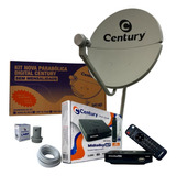 Antena Parabólica Ku Century 60cm Midiabox B7 Kit Completo.