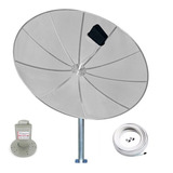 Antena Parabólica Via Satélite 170cm Multiponto