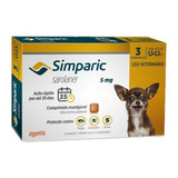 Anti Pulgas Simparic 5mg C/3comp Cães 1,3 A 2,5 Kg.