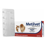 Anti-inflamatório Metilvet 5 Mg 10 Comprimidos