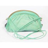 Antiga Bolsa Tiracolo Verde Material Sintético