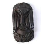 Antiga Escultura Mascara Em Madeira Africana