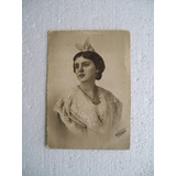 Antiga Foto Tipo Postal - Dama Francesa - Início Século 20