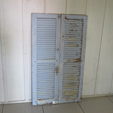 Antiga Janela Persiana Veneziana Trinco Demolição Decoração