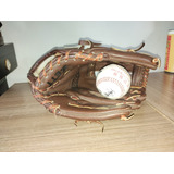 Antiga Luva Baseball Zett Bbg-3115 + Bola Assinada 1984 