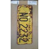 Antiga Placa Amarela Carro São Luiz Gonzaga Rs