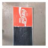 Antiga Placa Quadro Negro Coca Cola