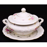 Antiga Sopeira Com Presentoir Em Porcelana Kpm