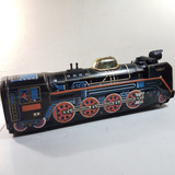 Antigo Brinquedo Locomotiva Lata Made In Japan Modern Toys