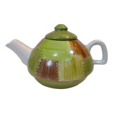 Antigo Bule Em Porcelana Pintado A Mão - R 8799