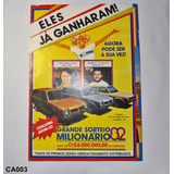 Antigo Cartão Propaganda Gm Marajó 1982 - Cód: Ca003
