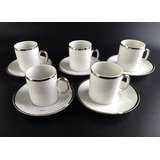 Antigo Cj 5 Xicaras Para Cafe Porcelana Renner 13316 Rrdeco
