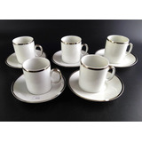 Antigo Cj 5 Xicaras Para Cafe Porcelana Renner 13316 Rrdeco