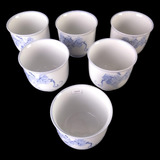Antigo Cj De 6 Xicaras Em Porcelana Japonesa 20699 Rrdeco
