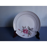 Antigo E Belo Prato De Bolo Porcelana Schmidt Década De 60