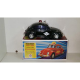 Antigo Fusca Polícia Bate E Volta Estrela Perfeito