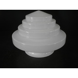 Antigo Globo Escadinha Grande Opalina Plafonier Branco