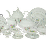 Antigo Jogo Cafe Em Porcelana