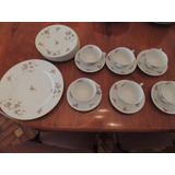 Antigo Jogo Chá Bolo Café Da Manhã Porcelana Japonesa 19 Pçs