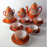 Antigo Jogo Para Cafe Em Porcelana Japonesa 9268 Rrdeco