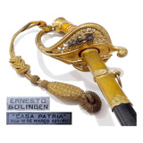Antigo Sabre Espada Militar Marinha Brasil Ernesto Solingen