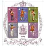 Antigua - Uniformes Militares - 1973 - Bloco C4