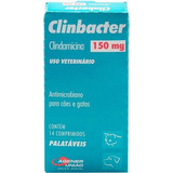 Antimicrobiano Clinbacter 150mg Cães E Gatos Agener Original